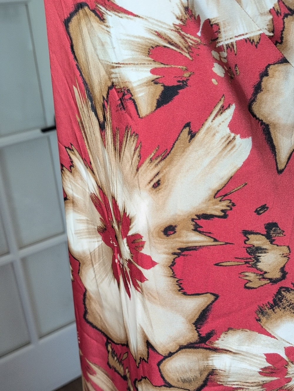 NWT Anne Klein Satin Floral Sleeveless Long Slip Dress Size 0 - Picture 5 of 13
